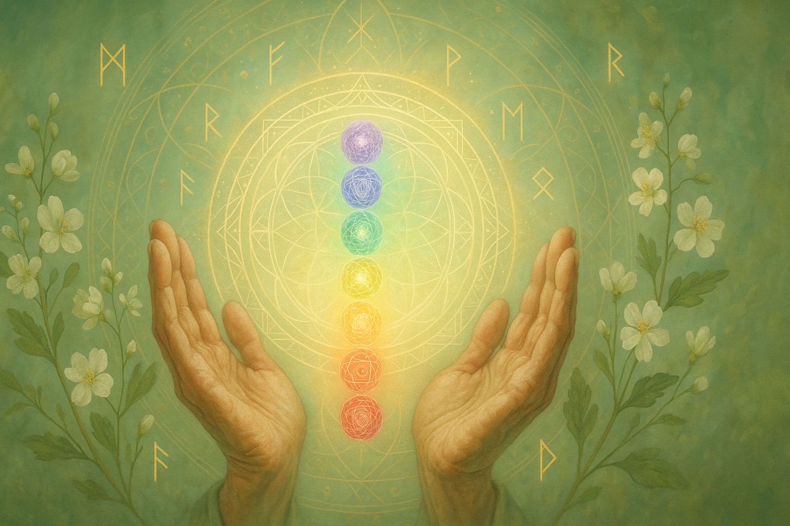 Background de cura holística